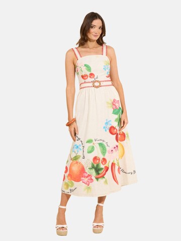 Abito di love & roses in beige: frontale