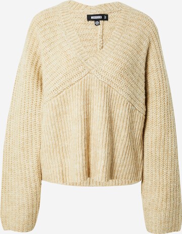 Missguided Sweater in Beige: front