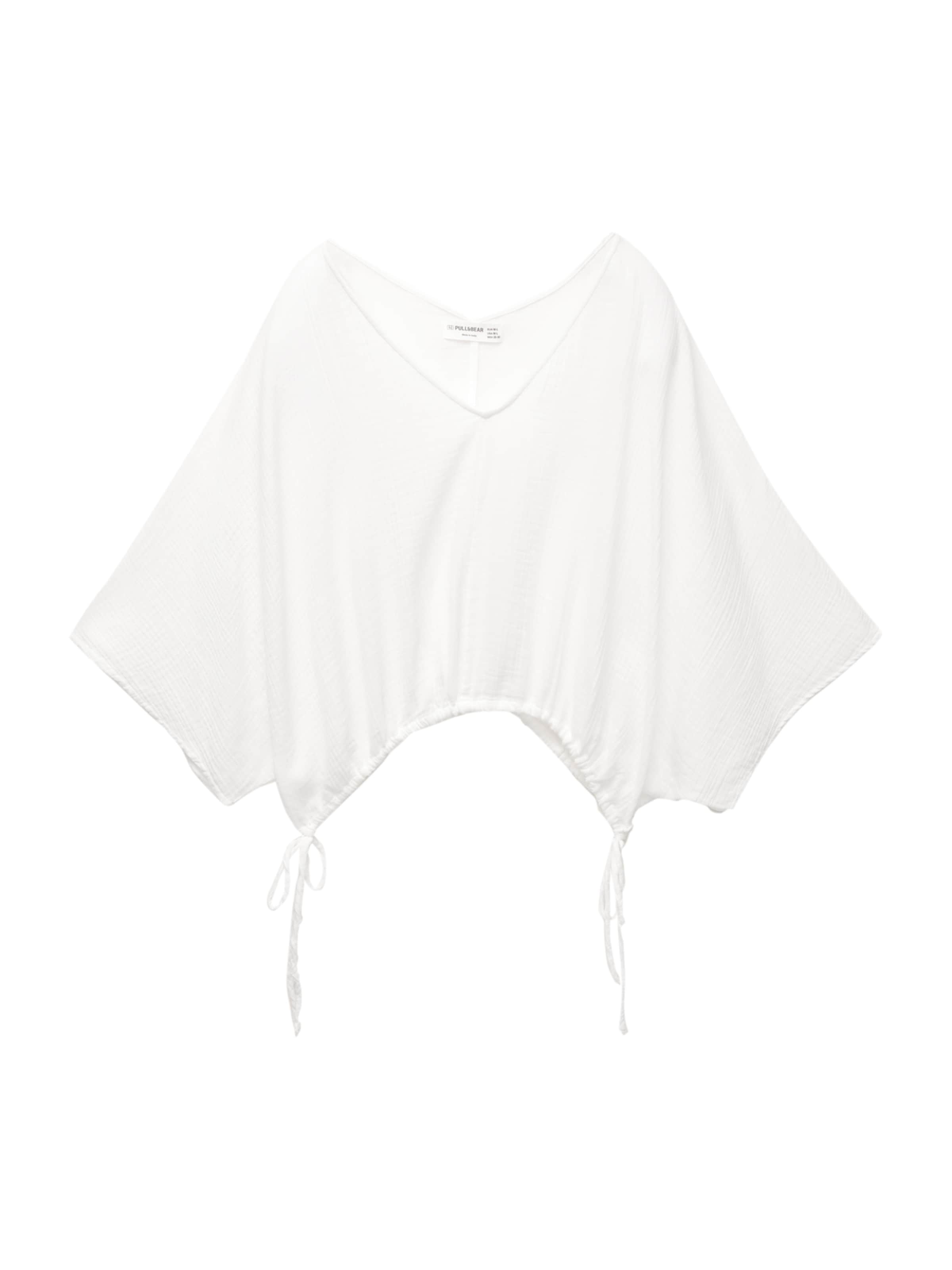 Pull&Bear Blouse in White: front