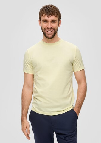T-Shirt s.Oliver BLACK LABEL en jaune : devant