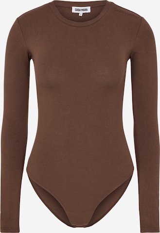 Casa Mara Shirt body in Bruin: voorkant