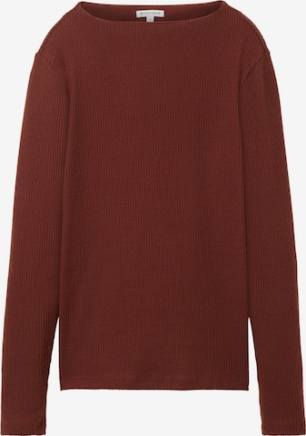 T-shirt TOM TAILOR en marron : devant