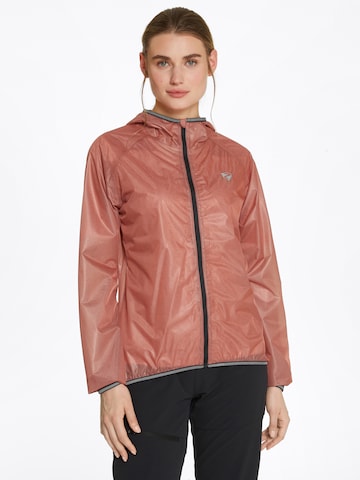 ZIENER Athletic Jacket in Brown: front