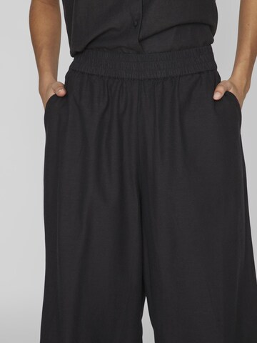 VILA Wide Leg Bukser i sort