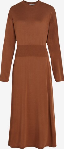 TOMMY HILFIGER Knitted dress in Brown: front