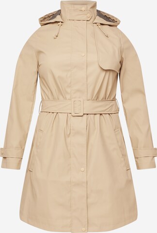 Manteau mi-saison Dorothy Perkins Curve en beige : devant