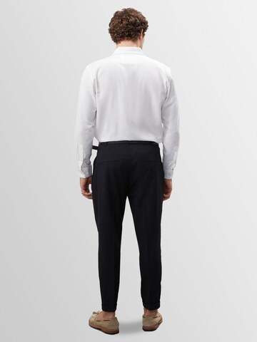 Antioch Tapered Pleat-front trousers in Grey