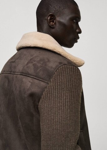 MANGO MAN Between-Season Jacket 'Amari' in Brown