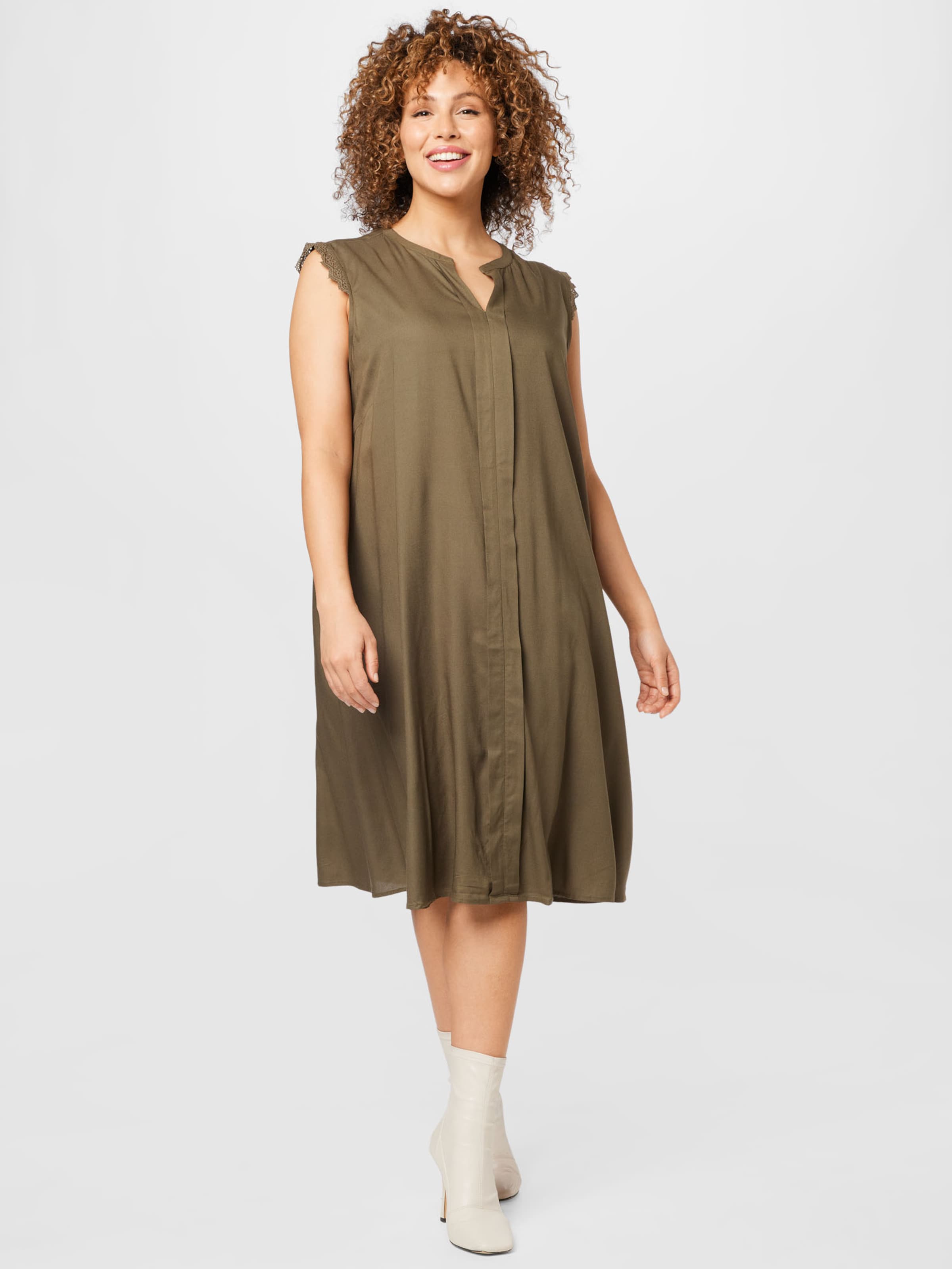 Frauen Große Größen ONLY Carmakoma Kleid 'MUMI' in Khaki - HA62903 Frauen Große Größen ONLY Carmakoma Kleid 'MUMI' in Khaki - HA62903