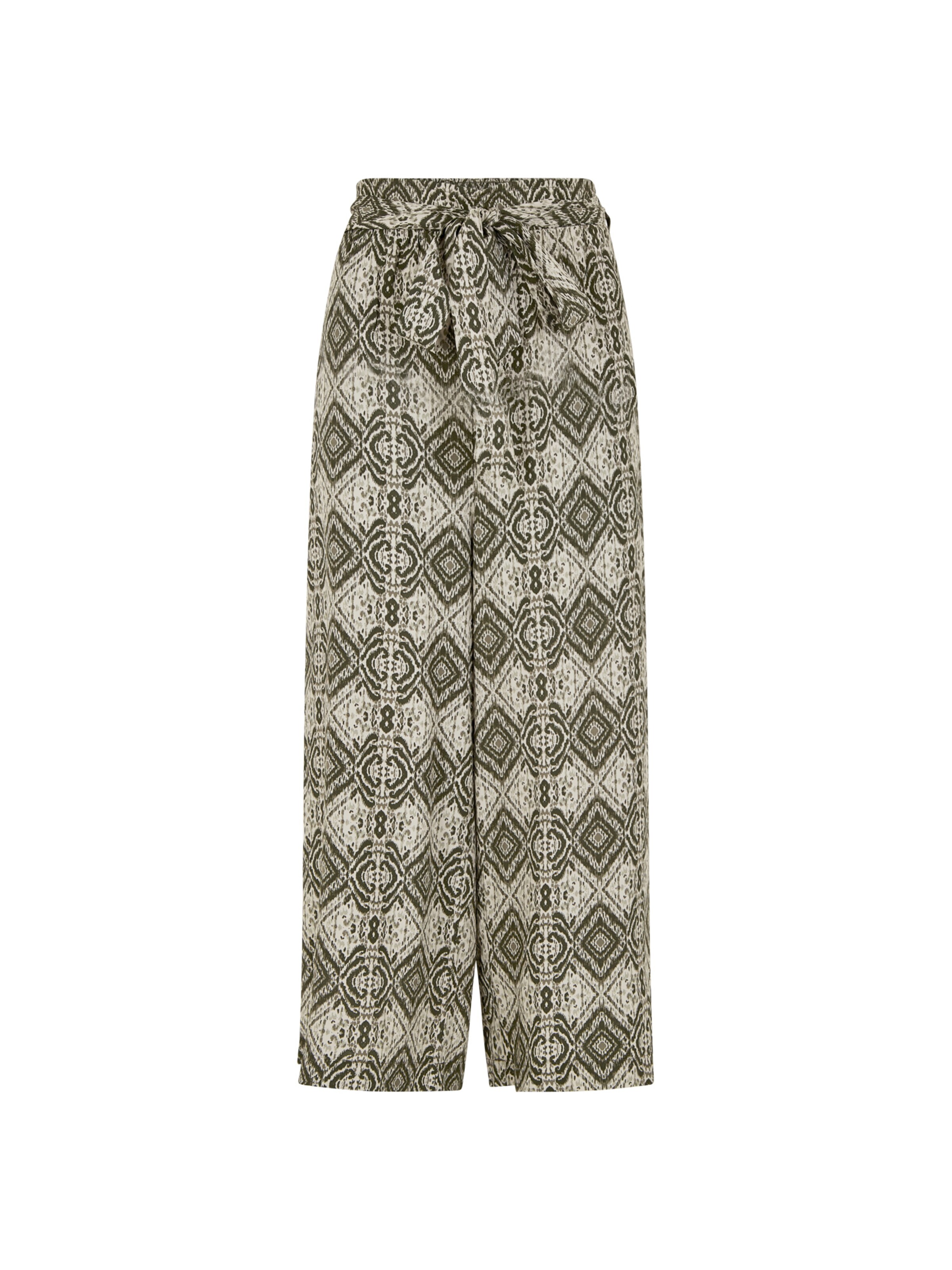 Apricot Wide leg Pants in Green: front