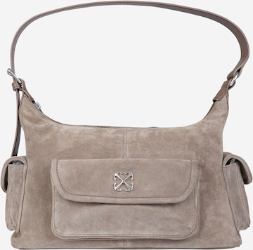 Sac à bandoulière Off-White en marron : devant