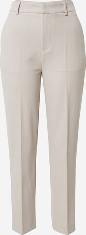 Gina Tricot Regular Pleated Pants 'Lisa' in Grey: front