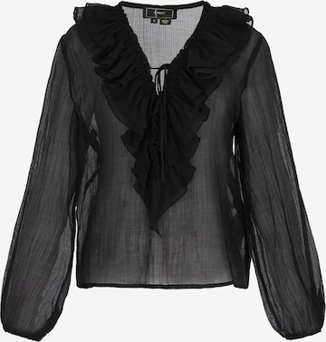 faina - Blusa en negro: frente