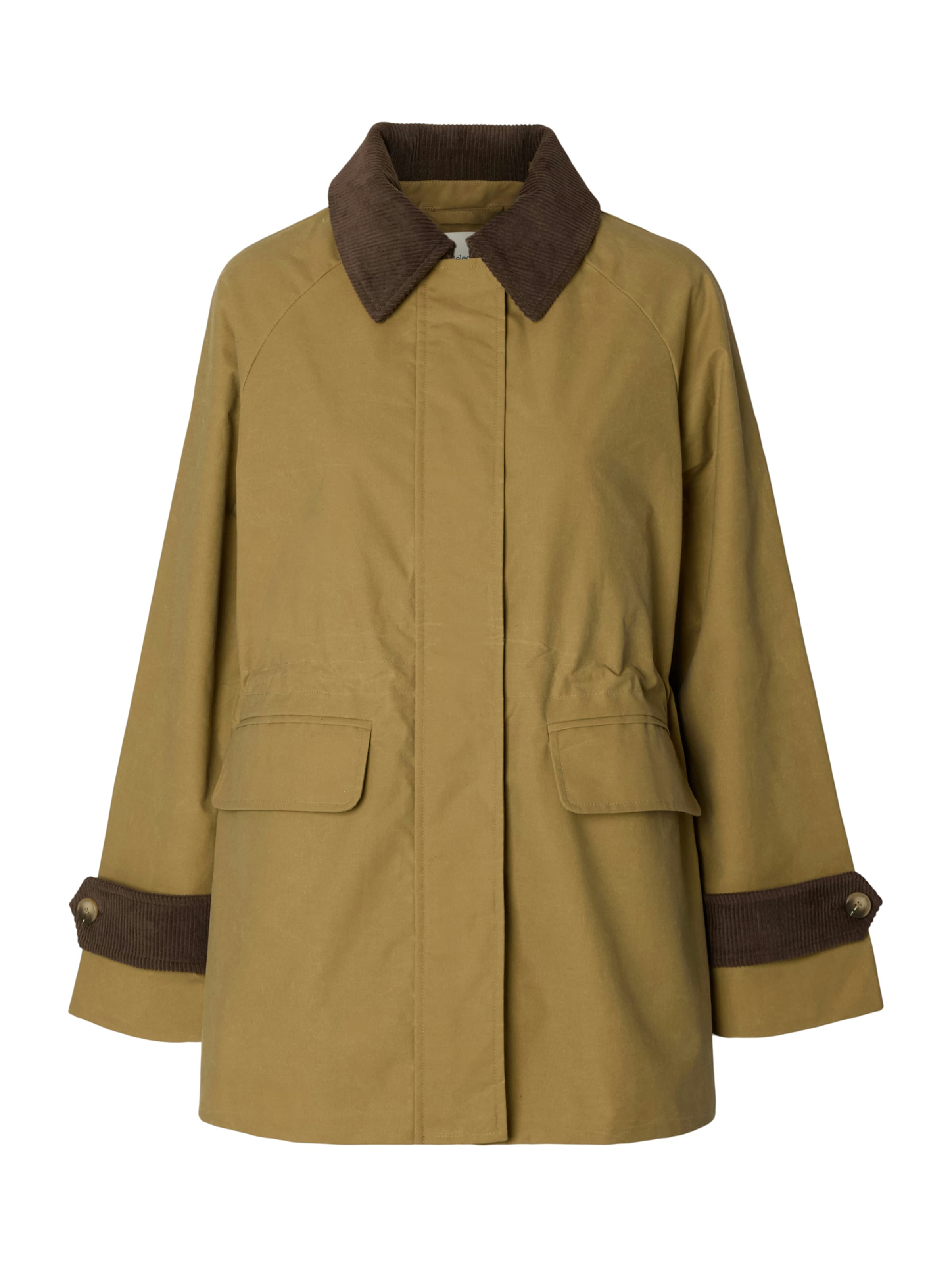 SELECTED - Parca de entretiempo 'SLWWILMA' en marrón: frente