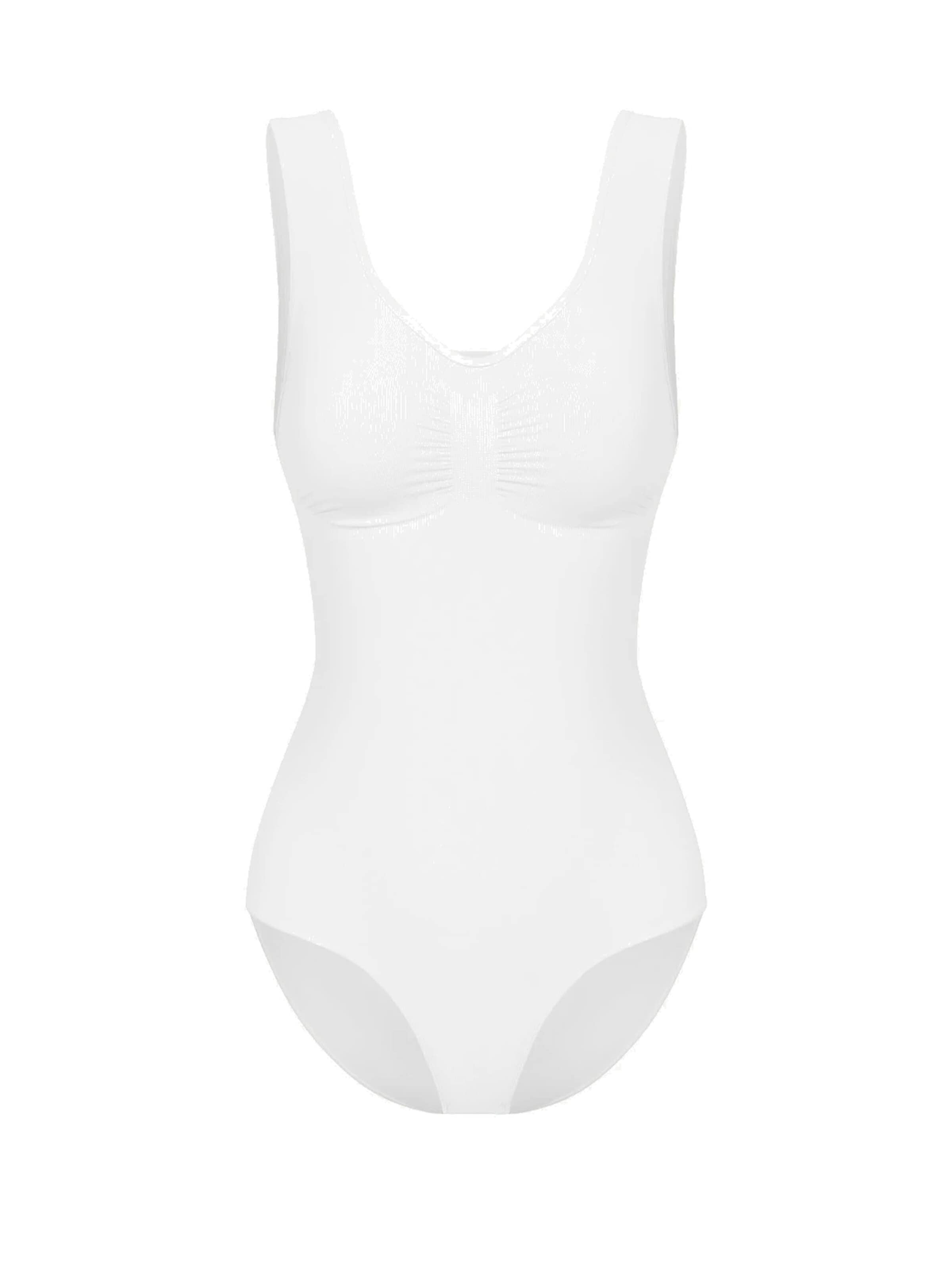 Body modelant 'Tank Bodysuit Sculpting Shapewear mit Slip' cfab (formerly creamy fabrics) en blanc : devant