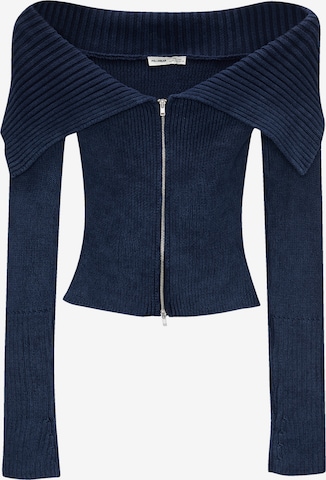 Cardigan Pull&Bear en bleu : devant