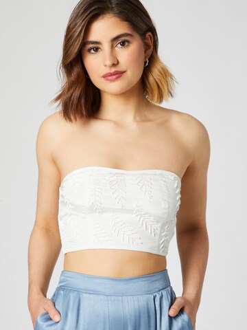 Guido Maria Kretschmer Women - Top 'ELLA' en blanco: frente