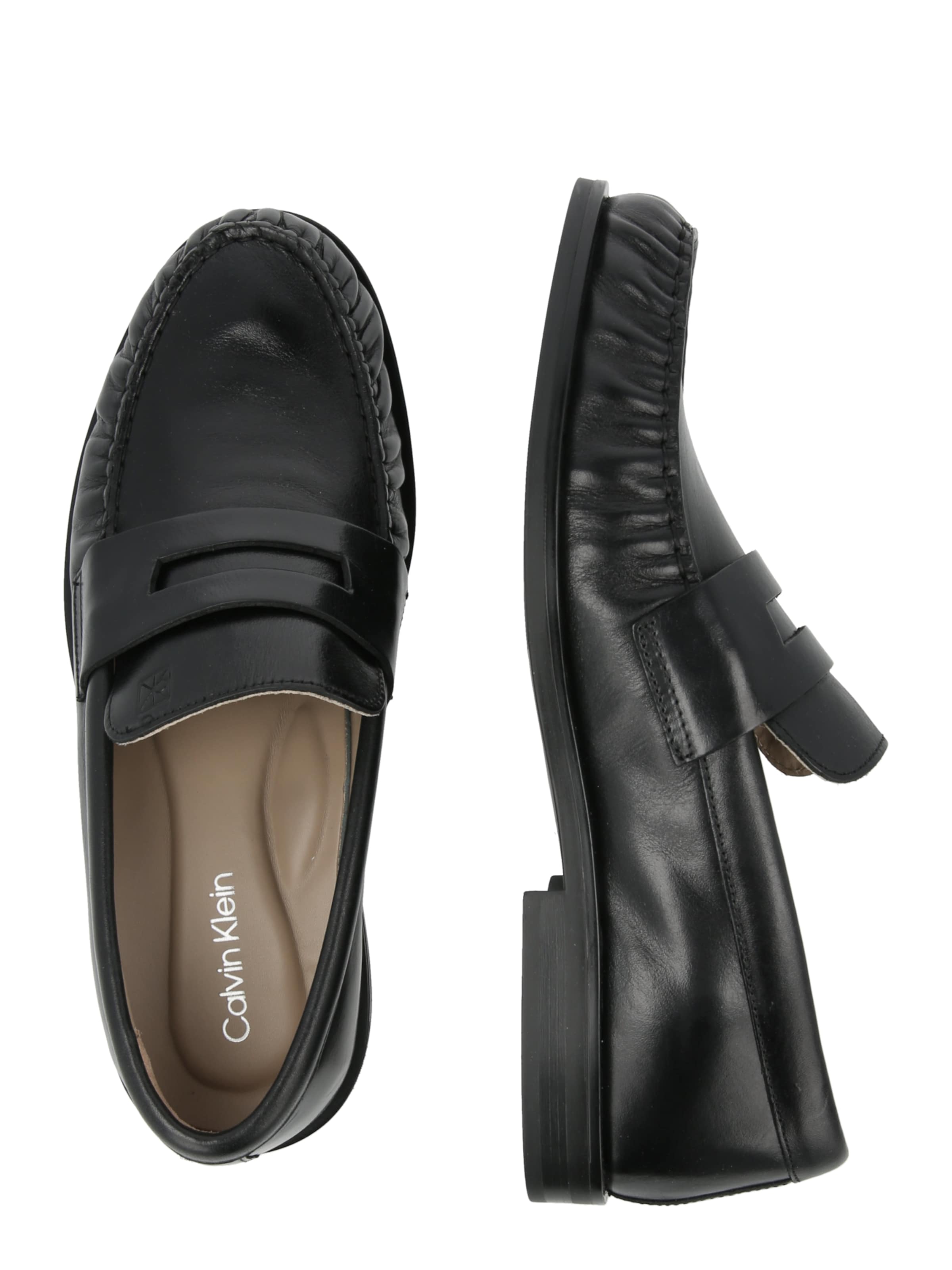juoda Calvin Klein Loaferai 'ESS'