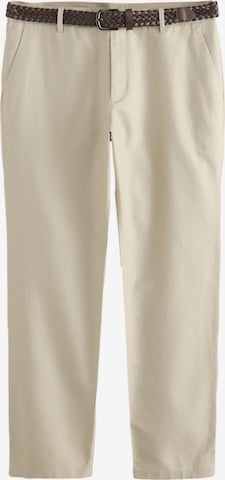 smėlio Next Standartinis „Chino“ stiliaus kelnės: priekis