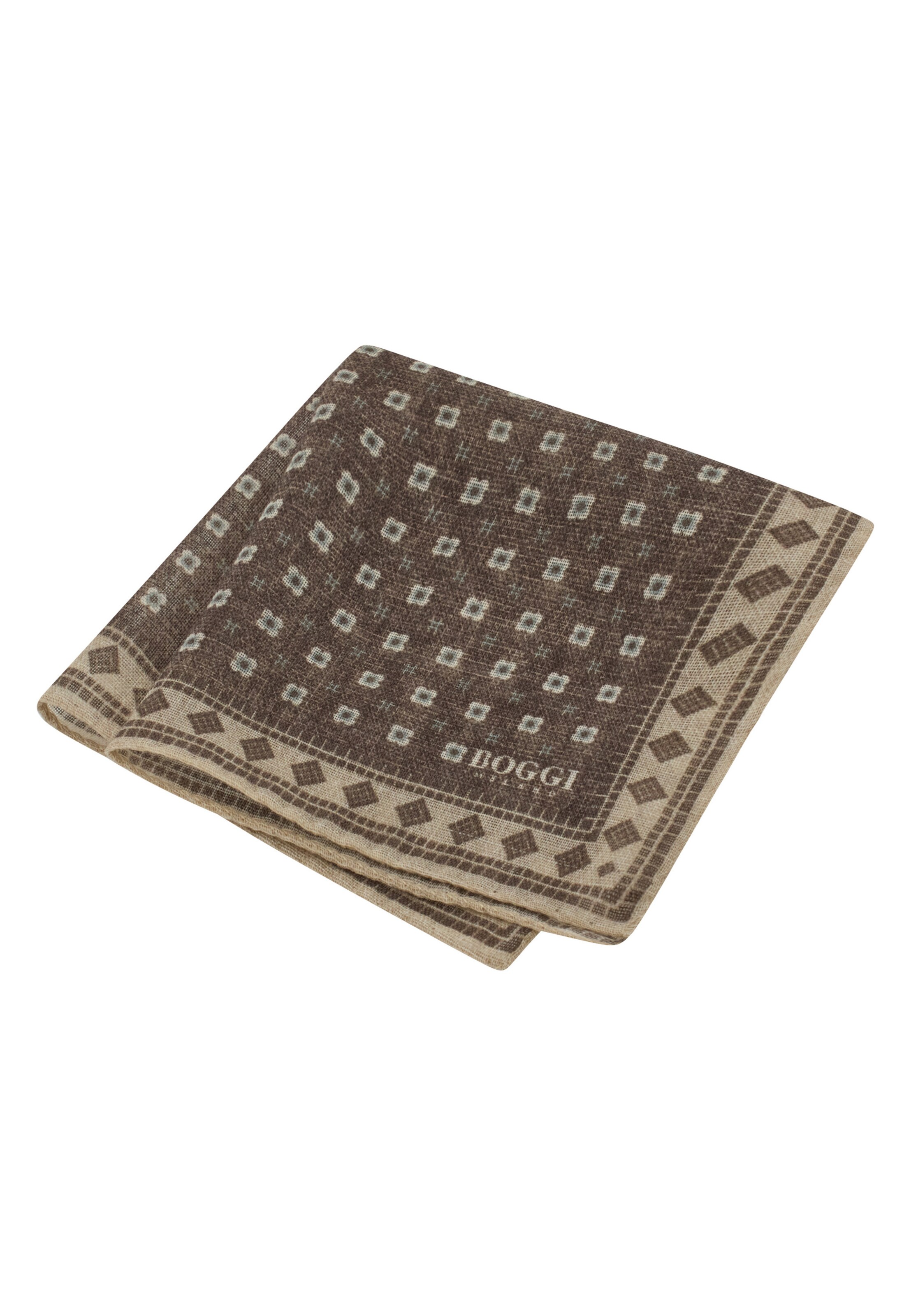 Boggi Milano Einstecktuch in Braun: Vorderseite
