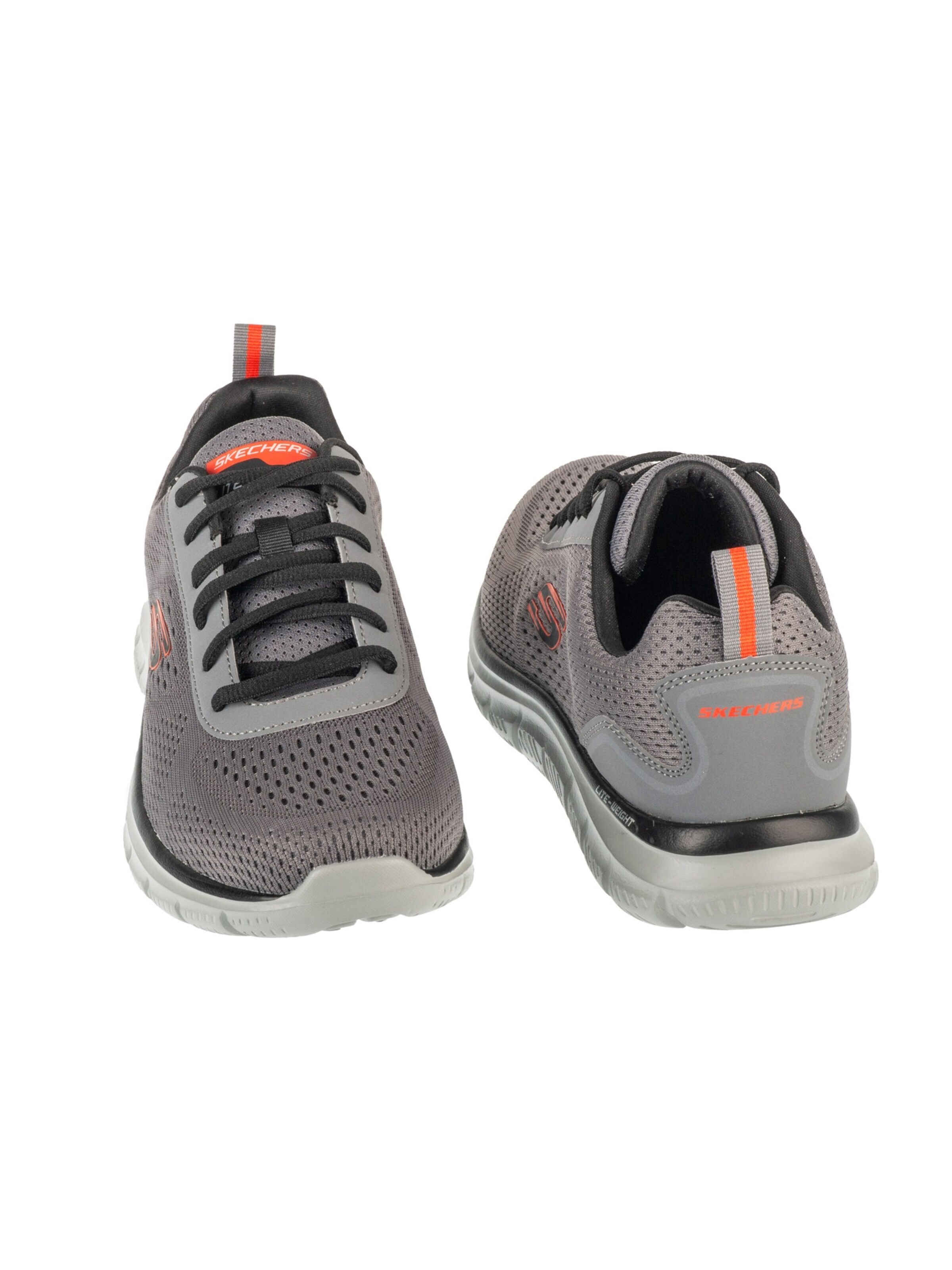 SKECHERS Rövid szárú sportcipők 'Leshur' - szürke