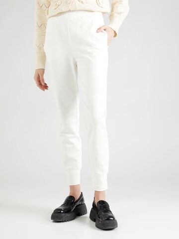 Effilé Pantalon Twinset en blanc : devant