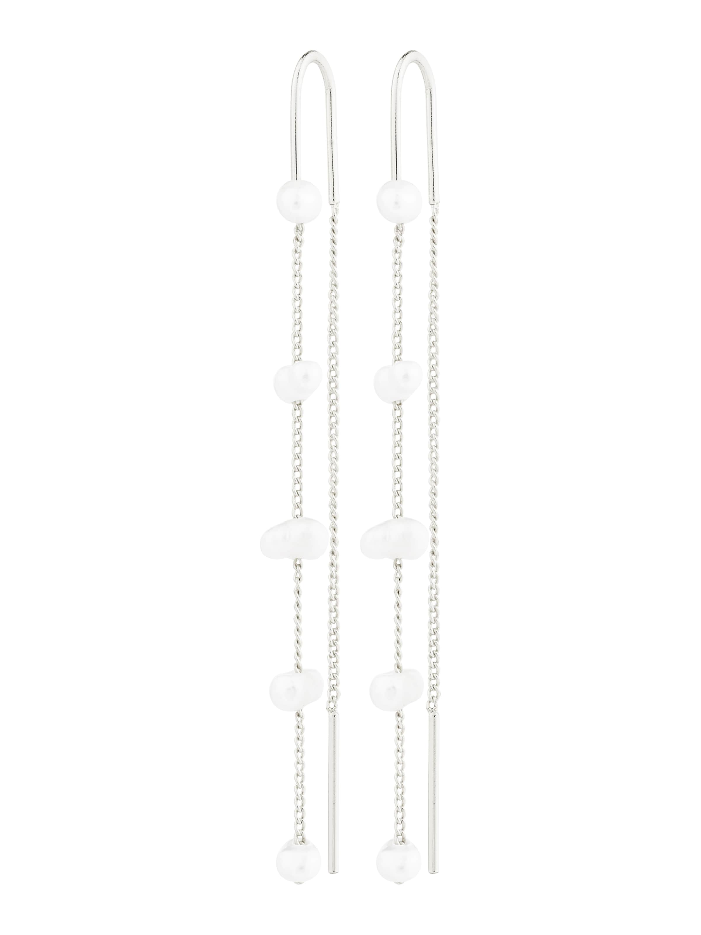 Pilgrim Kõrvarõngas 'Zenaia', värv Hõbe: eest vaates