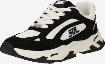 STEVE MADDEN Низкие кроссовки 'Sneak Peak-E' в Черный: спереди