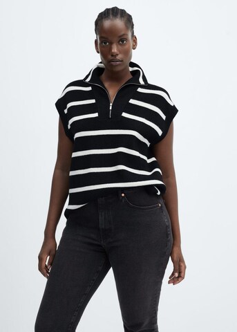 Coupe slim Jean 'claudia' MANGO en noir