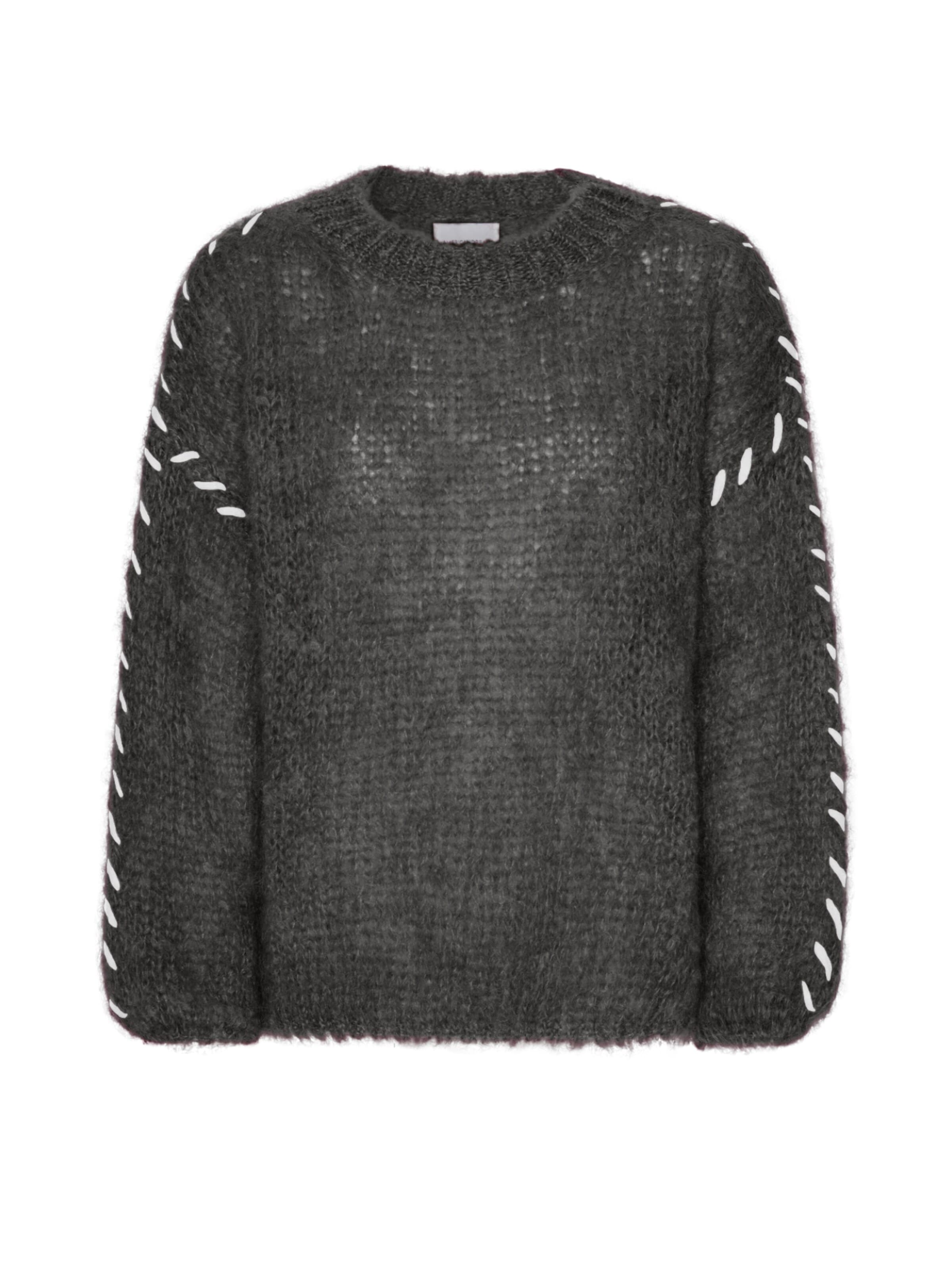 americandreams Oversized Sweater 'Catia Mohair' in S-M in Anthracite, Item view