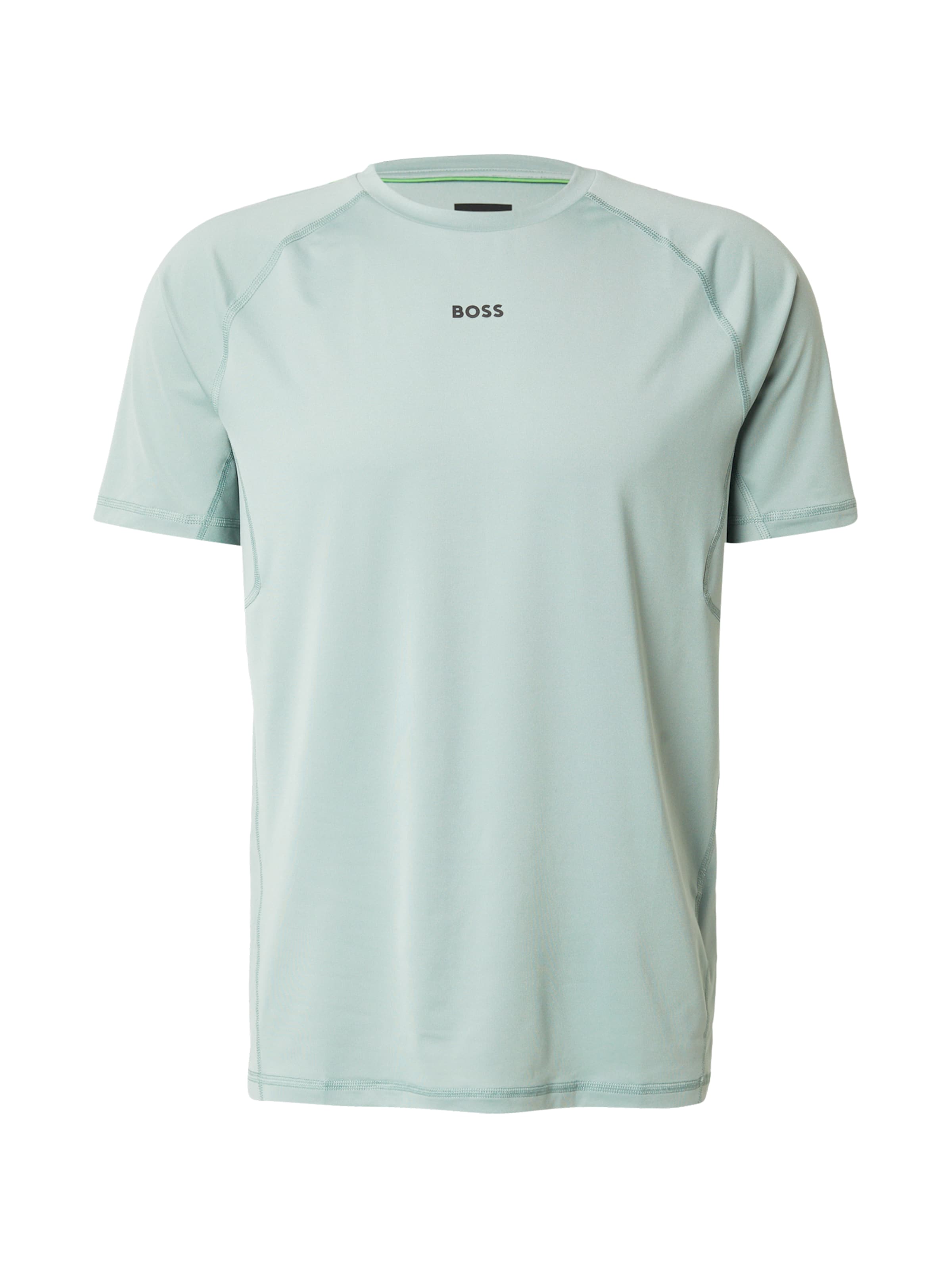 BOSS - Camiseta funcional en verde: frente