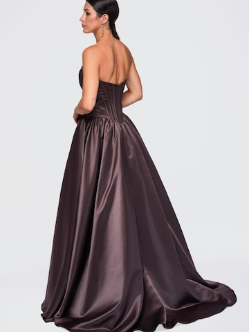 Ombre Abendkleid‌‌‌‌‌‌ in Braun