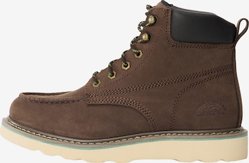 SKECHERS Nauhabootsit 'KADMIEL' värissä ruskea: etupuoli