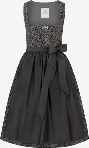 STOCKERPOINT Dirndl in Grau: Vorderseite