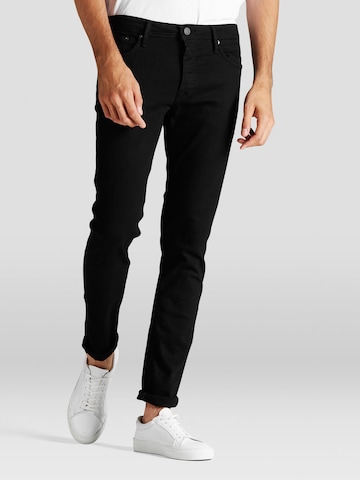 JACK & JONES Skinny Jeans 'Glenn Felix' in Zwart: voorkant