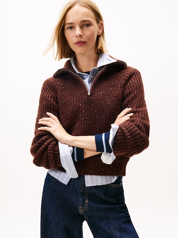 Pullover di Tommy Jeans in marrone: frontale