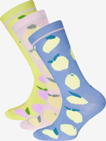 EWERS Ponožky 'Zitronen' - zmiešané farby: predná strana