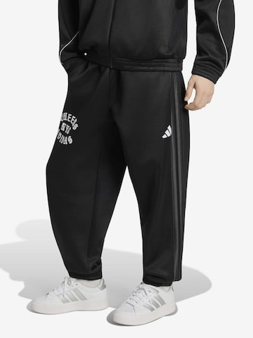 juoda ADIDAS SPORTSWEAR Barrel Sportinės kelnės 'Adidas x MARVEL SPIDER-MAN': priekis