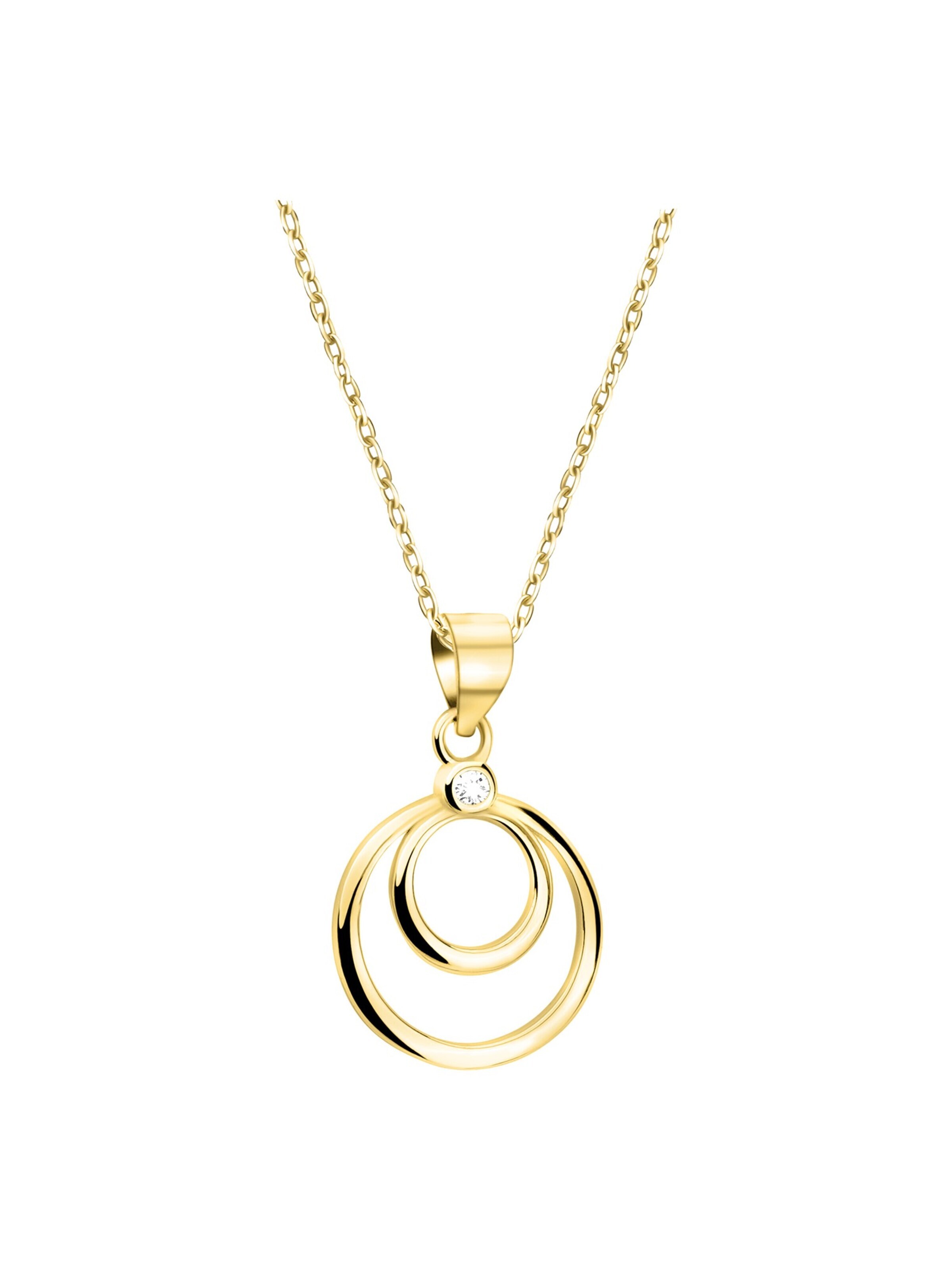 Sofia Milani Necklace 'Circles' in Gold: front