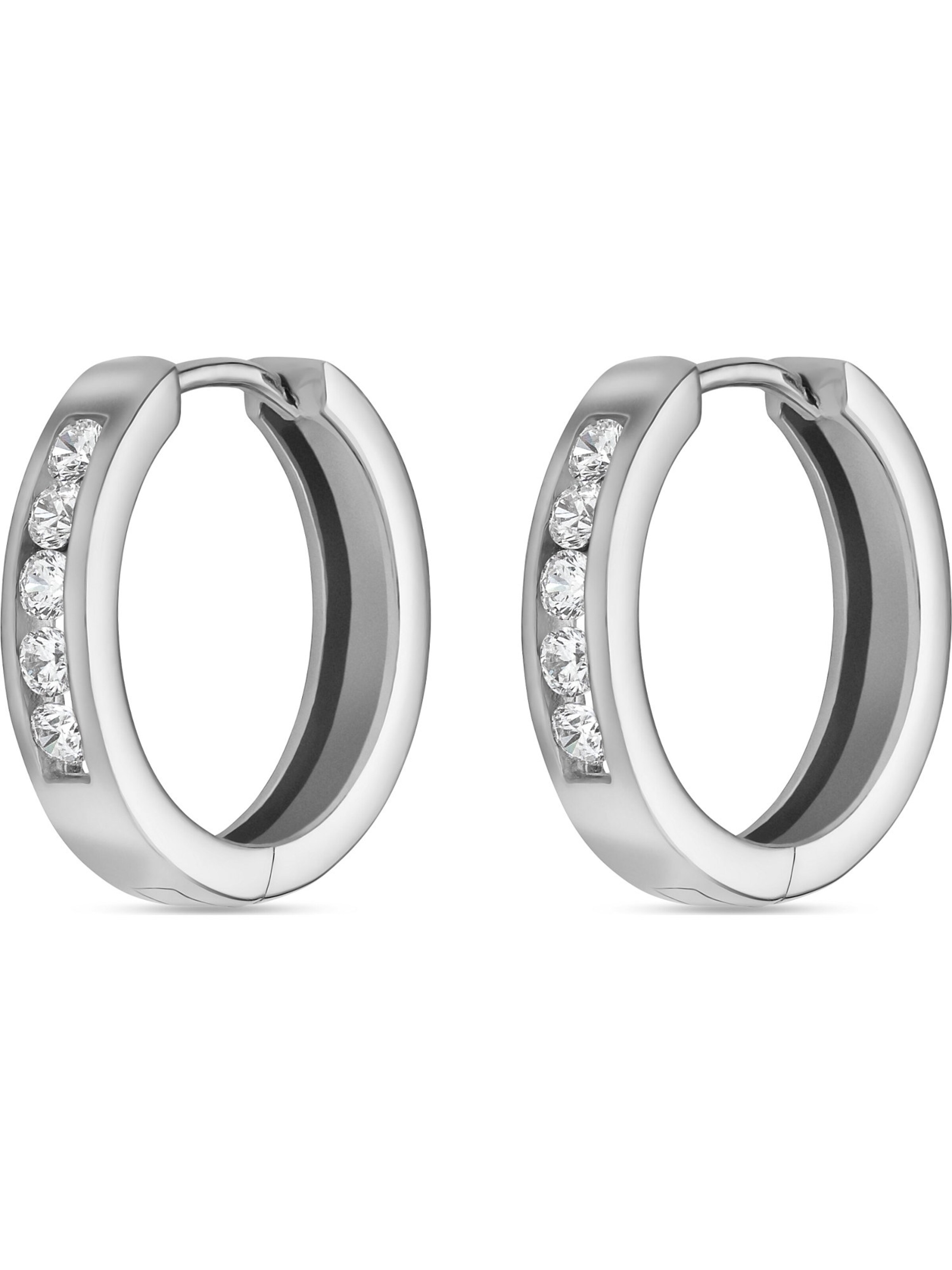 FAVS Earrings in Silver: front