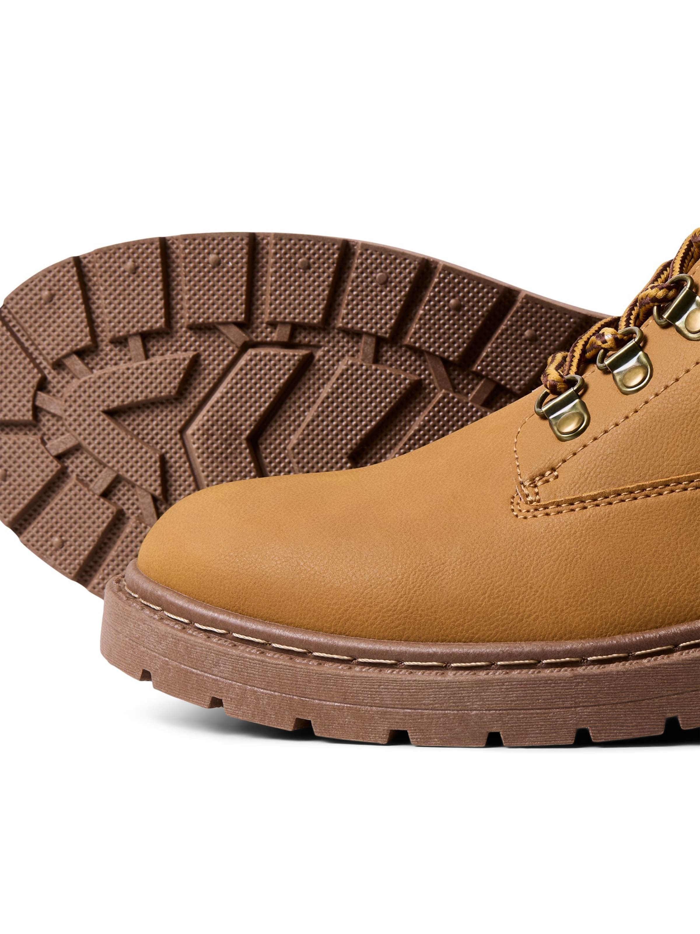 JACK & JONES - Botas con cordones en amarillo