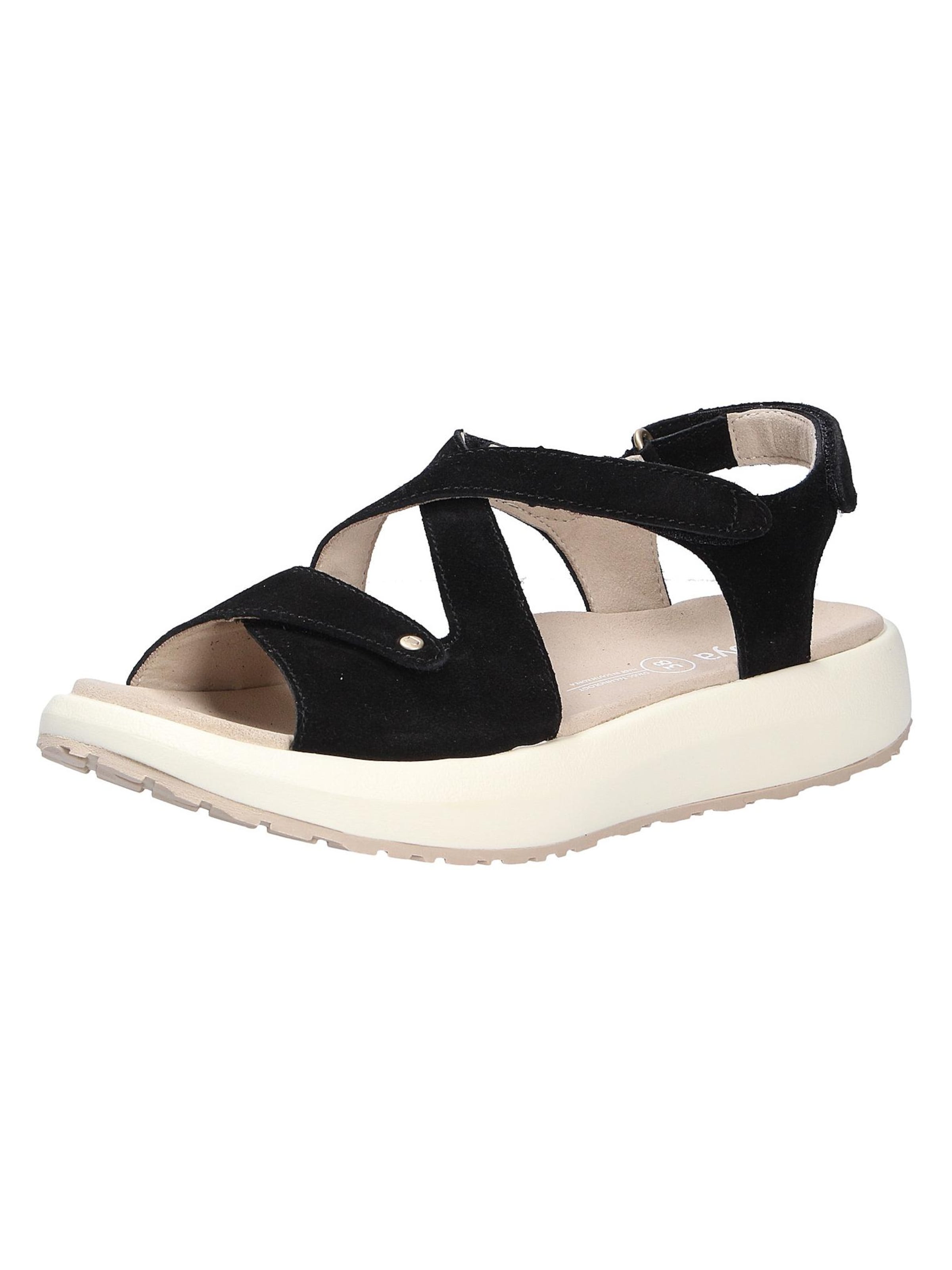Joya Sandals 'JENNY BLACK' in Black: front