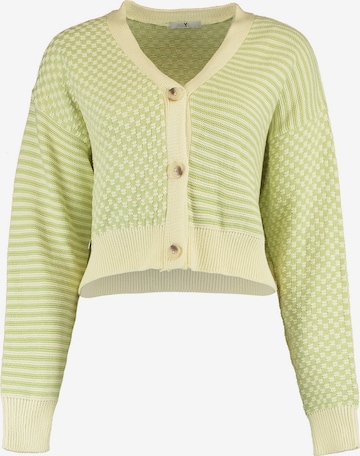 Hailys Knit Cardigan 'Luana' in Green: front