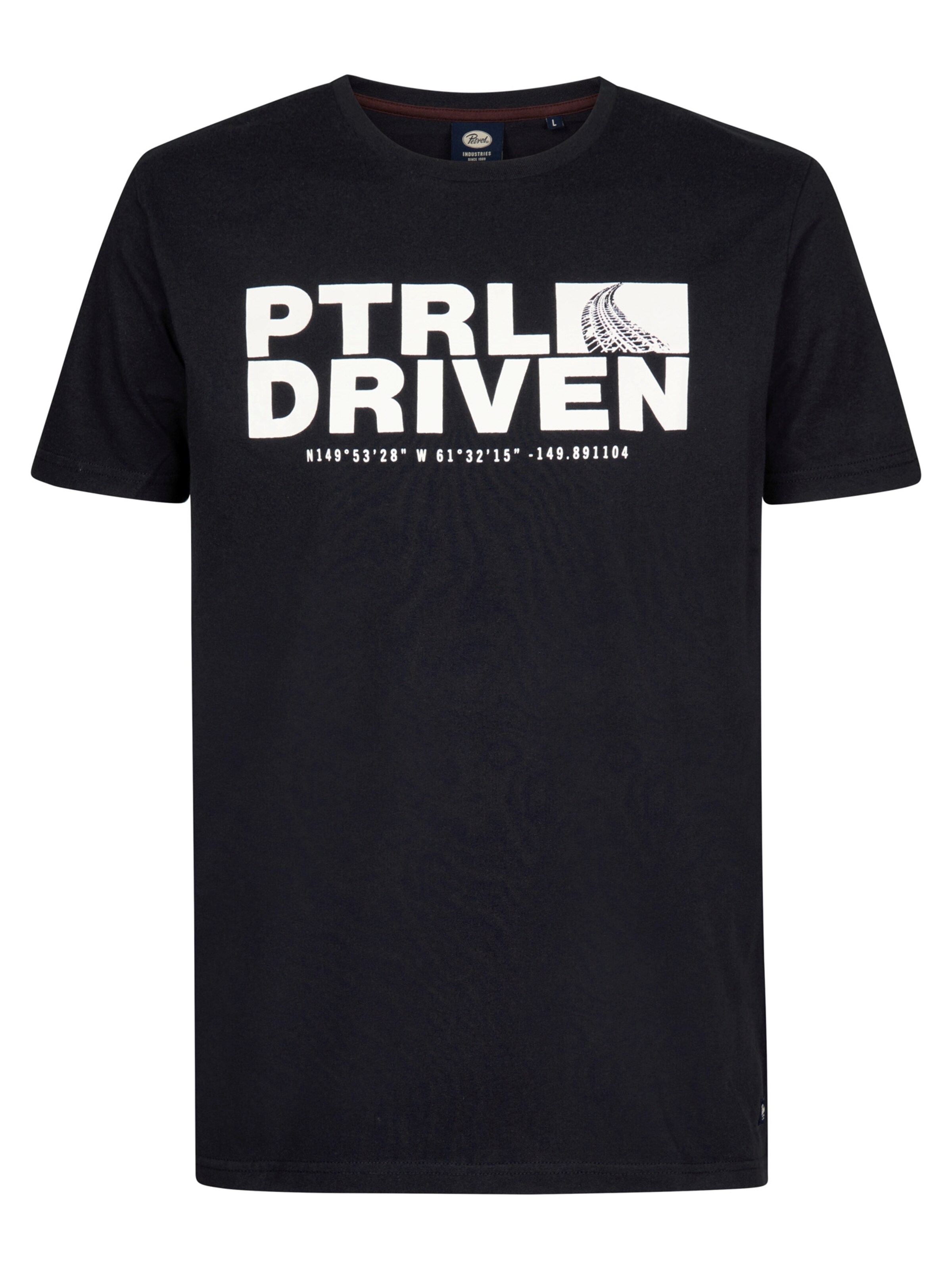 Petrol Industries Shirt in Zwart: voorkant