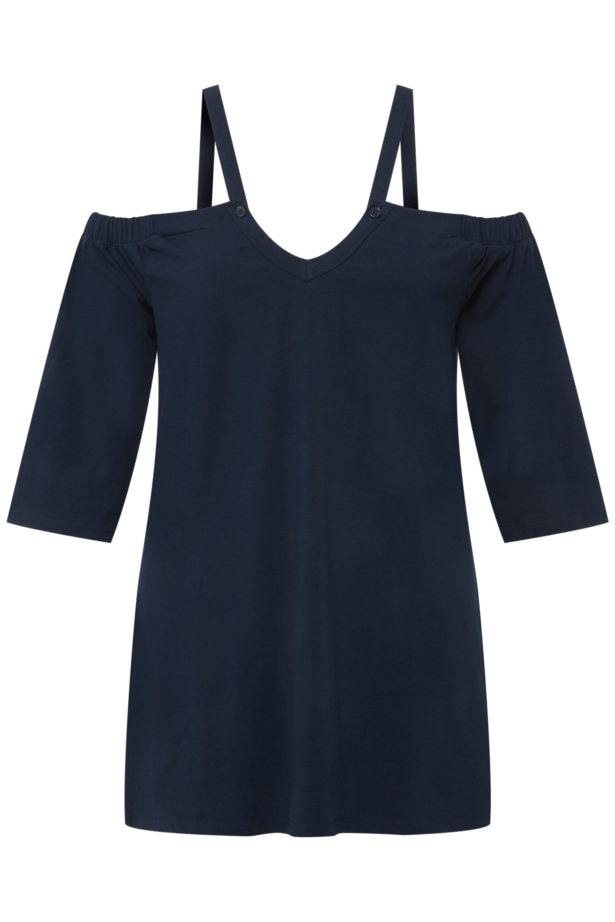 Ulla Popken Shirt in Blauw: voorkant