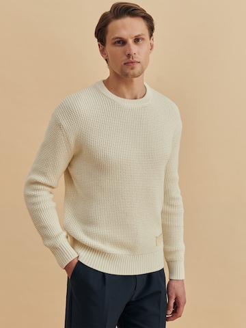 DAN FOX APPAREL - Pullover 'Ruben' em branco: frente