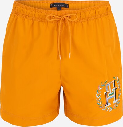 Tommy Hilfiger Underwear Badeshorts in himmelblau / dunkelorange / schwarz / weiß, Produktansicht