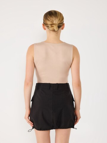 No Matter What Bodysuit in Beige