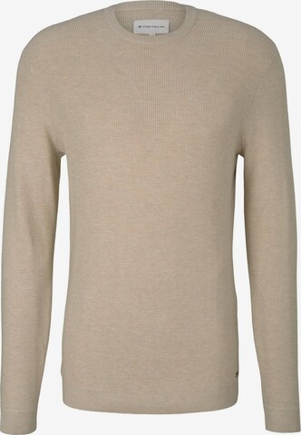 Pullover 'Fine' di TOM TAILOR in beige: frontale