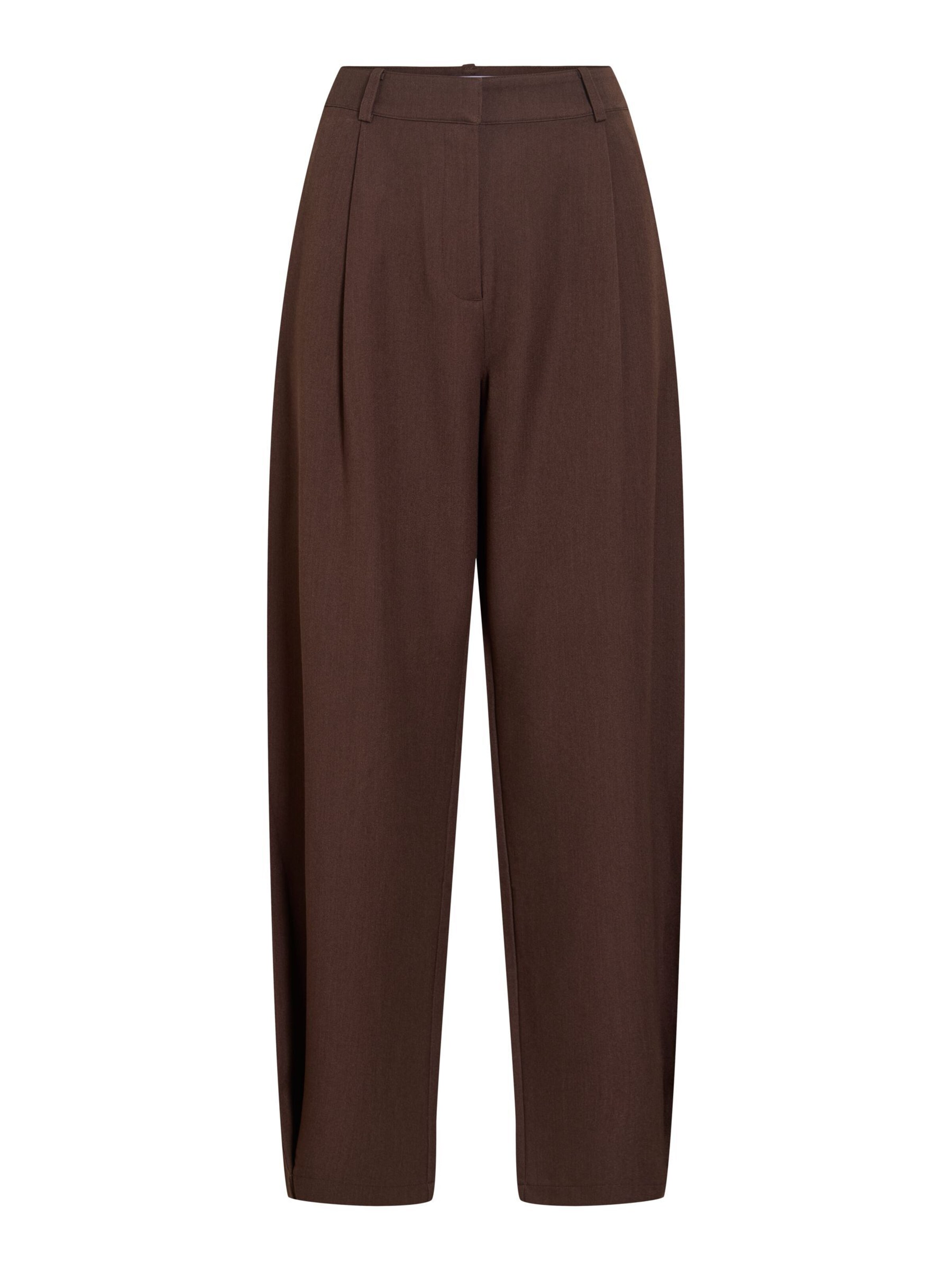 VILA Pleat-front trousers 'VILeora' in 38 in Brown, Item view
